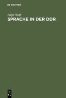 Sprache in der DDR 3110164272 Book Cover