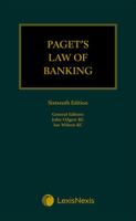 Paget's Law of Banking 16th ed 1474326803 Book Cover