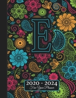 Five Year Planner: Monogram E Voodoo Style Binding I Your Initials Motivational Bullet Planner I 5 Years Appointments, Family Events, Log Book Business I Agenda & Schedule Journal I Christmas Gift 1673967035 Book Cover