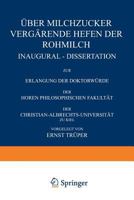 Uber Milchzucker Vergarende Hefen Der Rohmilch 3662391414 Book Cover