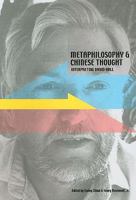 Metaphilosophy and Chinese Thought: Interpreting David Hall 1592670512 Book Cover