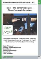 Neues verkehrswissenschaftliches Journal - Ausgabe 25: Sinn² - Die barrierefreie Zwei-Sinne-Fahrgastinformation 3752822147 Book Cover