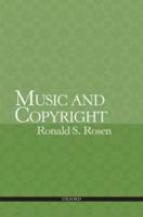 Music and Copyright 0195338367 Book Cover