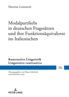 Modalpartikeln in Deutschen Fragesaetzen Und Ihre Funktionsaequivalente Im Italienischen 3631917236 Book Cover
