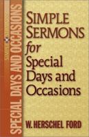 Simple Sermons for Special Days and Occasions (Simple Sermons) 0801091217 Book Cover
