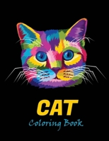Cat coloring book: An adult coloring book for cat lovers B08V9B5VWF Book Cover