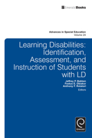 Learning Disabilities: Identification, Assessment, and Instruction of Students with LD (Advances in Special Education, Vol. 24) 1781904251 Book Cover
