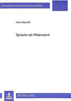 Sprache ALS Widerstand: Anmerkungen Zu Ilse Aichingers Lyrikband «Verschenkter Rat» 3631447450 Book Cover