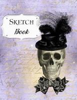 Sketch Book: Skull Sketchbook Scetchpad for Drawing or Doodling Notebook Pad for Creative Artists Purple 1076867154 Book Cover