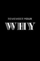 Remember Your Why: Dot Grid Notebook Journal, 6x9 Inch, 120 pages 1081752599 Book Cover