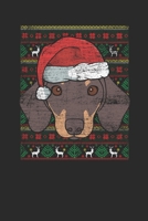 Ugly Christmas - Dachshund: Dotted Bullet Grid Notebook / Journal (6 X 9) - Christmas Gift for Kids, Teens, Mom And Dad 1709886188 Book Cover