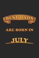 Best Dads Are Born In July: Notizbuch Geschenk-Idee f�r V�ter - Karo - A5 - 120 Seiten 1088454100 Book Cover
