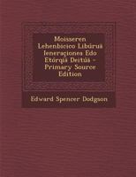 Moisseren Lehenbicico Libúruä Ieneraçionea Edo Etórqiä Deitúä 1287399495 Book Cover