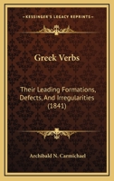 Greek Verbs 1165383535 Book Cover