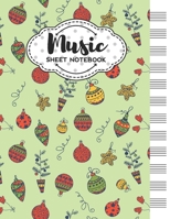 Music Sheet Notebook: Blank Staff Manuscript Paper with Cute Christmas Toys Themed Cover Design 1704122368 Book Cover