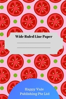 Cute Tomato Theme Wide Ruled Line Paper 1700212575 Book Cover
