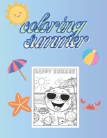Coloring summer B0C7JC8T8R Book Cover