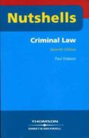 Criminal Law (Nutshells) 1859413722 Book Cover