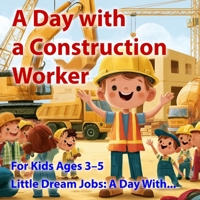 A Day with a Construction Worker: A Fun Construction Site Adventure for Kids Ages 3–5 to Discover Trucks, Tools, Building, and Teamwork (Little Dream Jobs: A Day With...) B0HKD5T5CL Book Cover