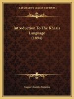 Introduction to the Kharia Language 111339305X Book Cover