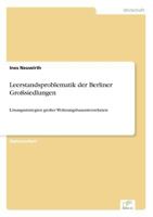 Leerstandsproblematik Der Berliner Grosssiedlungen 3838663187 Book Cover