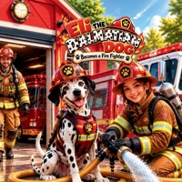 Eli the Dalmatian Dog Becomes a Fire Fighter: 8.5 X 8.5 Paperback, 33 Pages (Smarty Paws Series) B0FCYFBDSM Book Cover