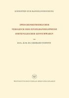 Zwischenbetrieblicher Vergleich Der Einzelhandelspreise Sortengleicher Konsumwaren 366304033X Book Cover