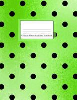 Cornell Notes Student's Notebook: 185 Pages Large Size 8.5 X 11 Lime Green Ombre Dots Design Cover 1794416420 Book Cover