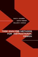 Task Analysis Methods for Instructional Design 0805830863 Book Cover