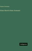 Klaus Hinrich Baas: Romaani (Finnish Edition) 3566057894 Book Cover