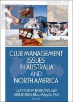 Club Management Issues in Australia And North America 0789031647 Book Cover