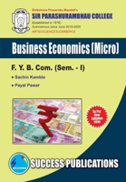 Business Economics(F.Y.B.Com, S.P. College, Sem.-I) 9389066808 Book Cover