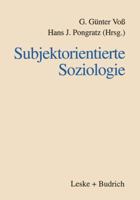 Subjektorienglishtierte Soziologie 381001964X Book Cover