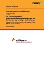 Die Auswirkungen des Bilanzrechtsmodernisierungsgesetzes auf die Bilanzierung sonstiger Rückstellungen: Accounting for other provisions: An analysis of the BilMoG adoption effect 3656291535 Book Cover
