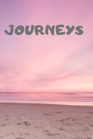 Journeys: 90 Pages of 6 X 9 Inch Bound Top Half White Blank Bottom Half College Ruled 1692560972 Book Cover
