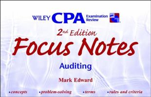 Wiley CPA Examination Review Focus Notes, Auditing 0471389595 Book Cover