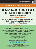 Anza-borrego Desert Region Map 0899974015 Book Cover
