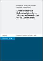 Kontinuitaten Und Diskontinuitaten in Der Wissenschaftsgeschichte Des 20. Jahrhunderts 3515089659 Book Cover