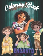Encanto Coloring Book: 2022 A Fun Coloring Book For Kids, With Large High Quality Encanto Coloring pages, Great Gifts for Kids, Boys And Girls. B09TFF7779 Book Cover