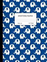 Knitting Paper: Graph Notebook and Journal for Patterns | 4:5 Ratio | 100 pages | Letter Format 8.5"x11" | Cover Design Code 00082 1690043091 Book Cover