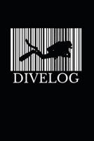 Divelog: Divers log book for 100 dives - Scuba Diving Logbook with Diver Silhouette Cover-Design - 6x9 1696363772 Book Cover