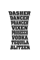 Notebook: Rudolph Alcohol Party Xmas Reindeer Beer Gifts 120 Pages, 6X9 Inches, Graph Paper 1677403691 Book Cover