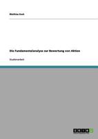 Die Fundamentalanalyse zur Bewertung von Aktien 3640764161 Book Cover
