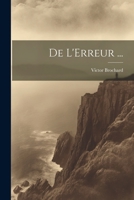 De L'Erreur ... 1021701955 Book Cover