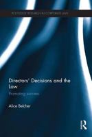 Directors' Decisions and the Law: Promoting Success 1138665622 Book Cover