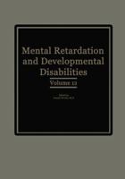 Mental Retardation and Developmental Disabilities 1468446126 Book Cover