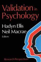 Validation in Psychology: Research Perspectives from Current Psychology 0765806479 Book Cover