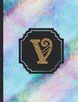 Letter V Monogram Notebook 1720192871 Book Cover