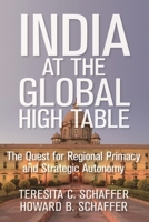 India at the Global High Table: The Quest for Regional Primacy and Strategic Autonomy 0815728212 Book Cover