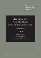 Mergers and Acquisitions: Law, Theory, and Practice 164242580X Book Cover